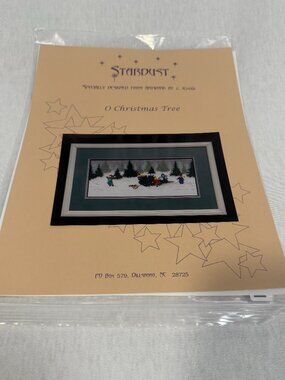 Stardust "O Christmas Tree" Counted Cross Stitch Chart Vintage